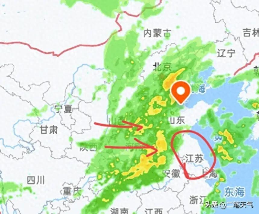 今天，江苏正迎来一场不小的降雨！今明两天还有雨！